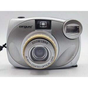 Vintage Argus M410 Film Camera Silver 35-50 mm Optical Zoom Lens - As Is